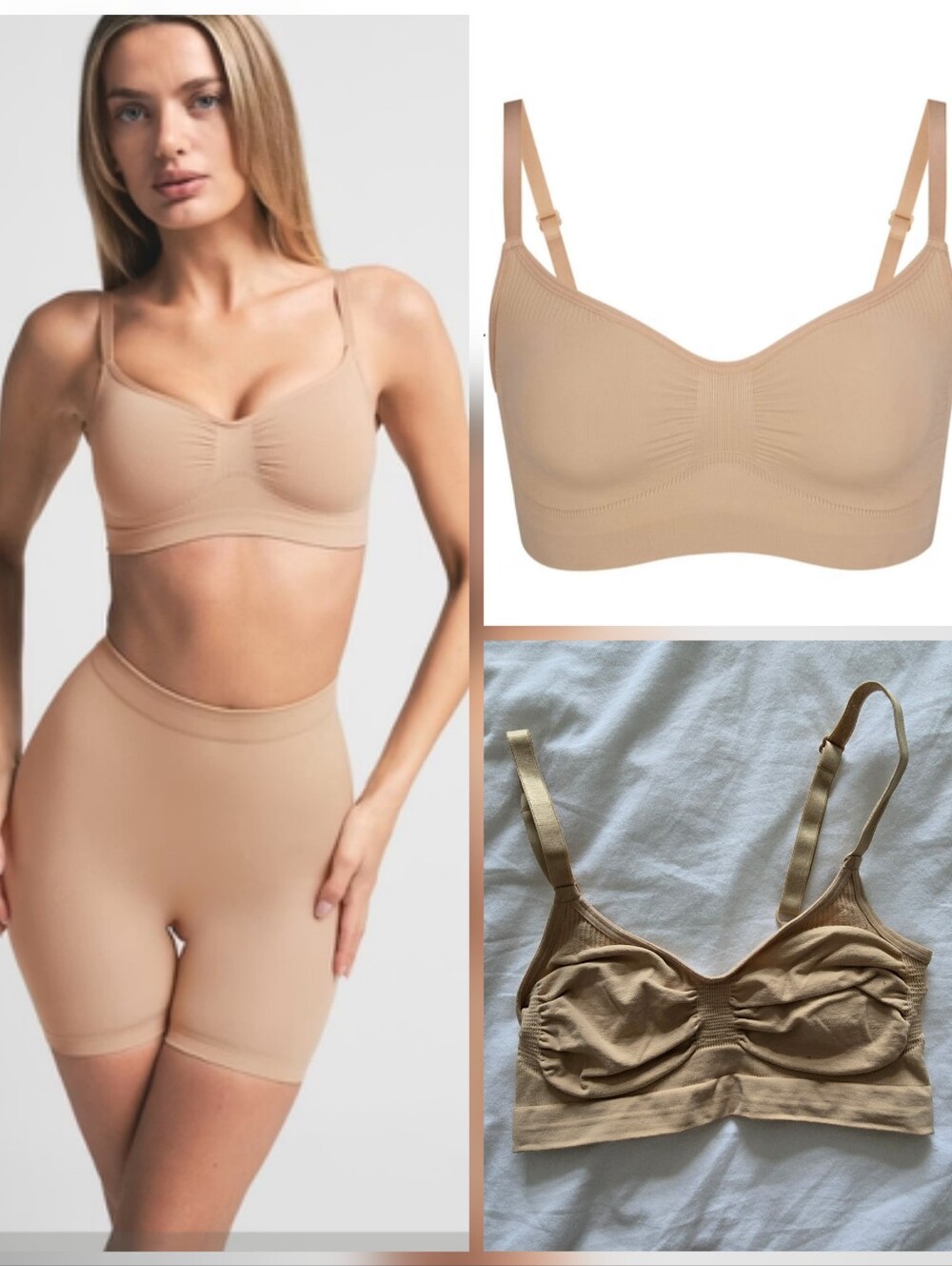 SKIMS Seamless Sculpt Bralette Clay
